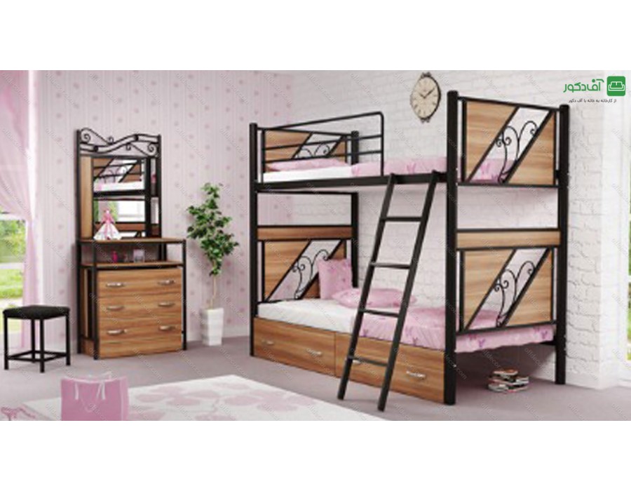 تخت خواب دو طبقه کلاسیک تخت خواب دو طبقه کلاسیک