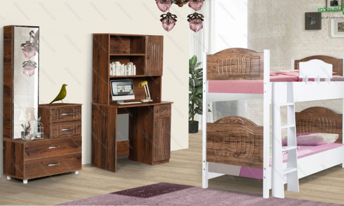 تخت خواب دو طبقه  نیل 