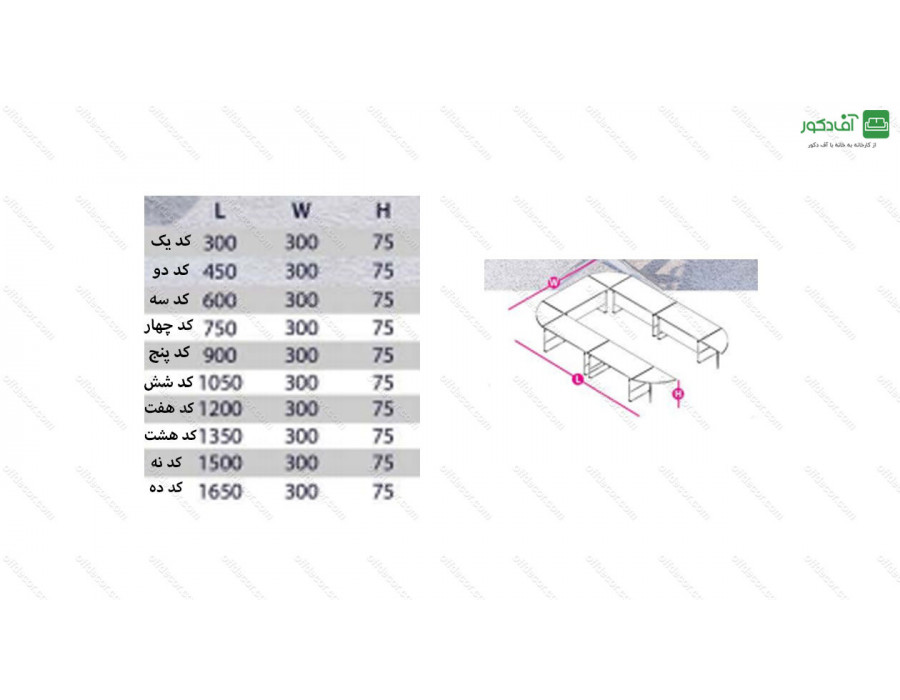 میز کنفرانس کد 4031 میز کنفرانس کد 4031