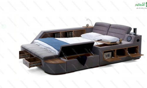 تخت خواب دو نفره هوشمند روژیا تخت خواب دو نفره هوشمند روژیا