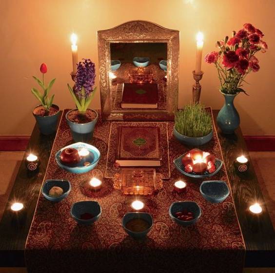 چینش سفره هفت سین 