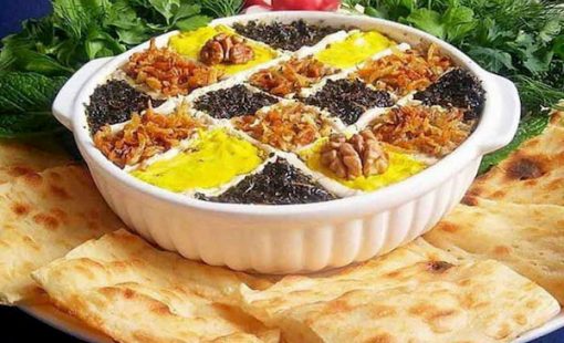 تزیین کشک بادمجان 