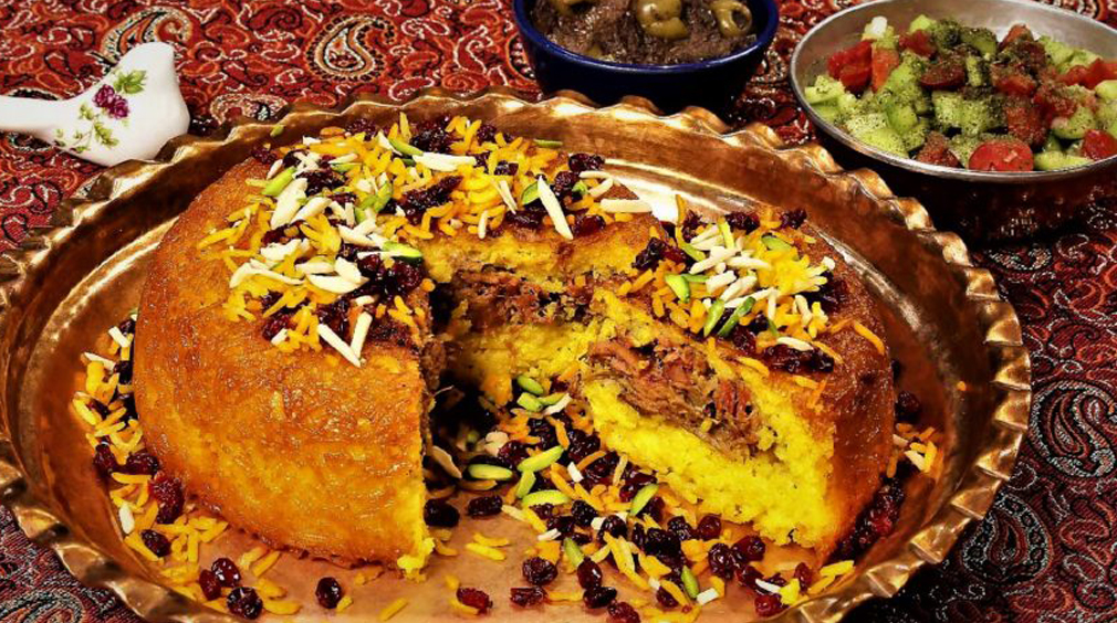 طرز تهیه ته چین زعفرانی 