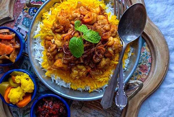 طرز تهیه میگو پلو مجلسی
