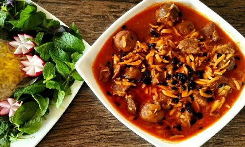 طرز تهیه خورش خلال کرمانشاهی