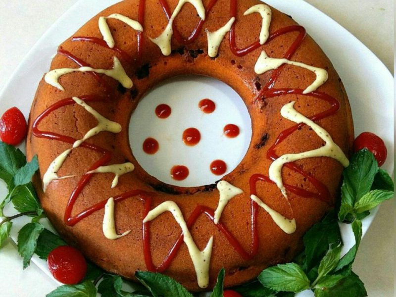 تزیین کیک گوشت