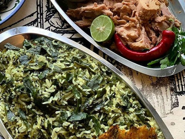 والک پلو با ماهی
