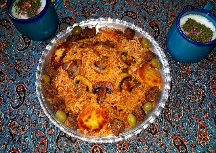 دستور تهیه قارچ پلو