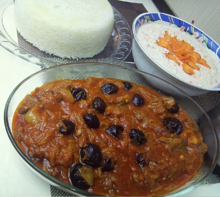 خورشت پیاز و آلو