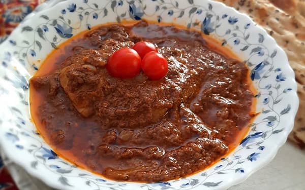 خورش شش انداز با رب گوجه