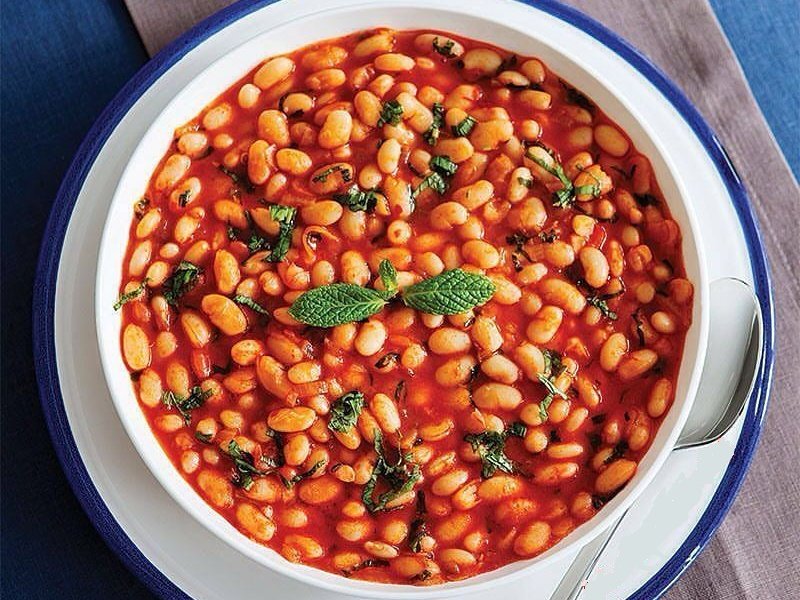 خورشت لوبیا سفید