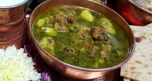 آبگوشت با گوشت و لوبیا