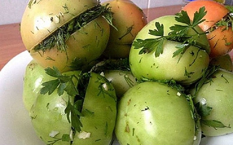 دستور تهیه ترشی گوجه سبز